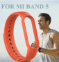 Silikonowy pasek opaska do Xiaomi Mi Band 5/ Xiaomi Mi Band 6 - pomarańczowy