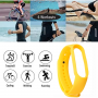 Silikonowy pasek opaska do Xiaomi Mi Band 5/ Xiaomi Mi Band 6 - żółty