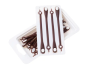 Simple rubber shoelace - brown