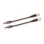 Simple rubber shoelace - brown