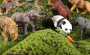 Simulation Wild Animal-The world of animals 58pcs