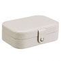 Single-layer jewelry storage box 16*11.5*5cm - cream