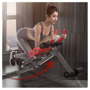 Sit-up abdominal exercise equipment - red black