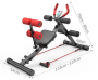 Sit-up abdominal exercise equipment - red black