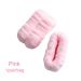 Skincare Microfiber Colorful Spa Wristband For Washing Face-Pink