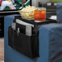 Sofa edge storage hanging bag - black