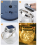Solar Crackle Hanging Light - Warm Light Size L