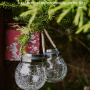 Solar Crackle Hanging Light - Warm Light Size L