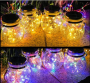 Solar Crackle Hanging Light - White Light Size L