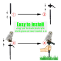 Solar owl plug-in lamp Garden white