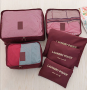 Sorting Bag For Travel - Wine Red Color