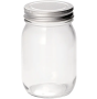 Square Glass Container - 380 ml with cover