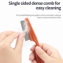 Stainless steel long handle flea comb - 14.5*3.4*1CM / CS161