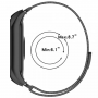 Stainless Steel Mesh Belt Mesh Bands for Xiaomi Mi Band 5 - black