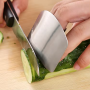 Stainless steel vegetable cutting finger guard