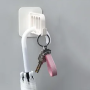 Sticker clothes hanger 4 holes - White