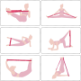 Stretching Strap 90 * 4cm- Red