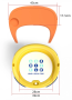 Strong Plastic Desk for Children - Yellow/Blue (Soft Cushion + Standard Plate)