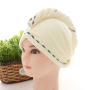 Superchłonny ręcznik do włosów turban z mikrofibry JASNOŻÓŁTY