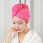 Superchłonny ręcznik do włosów, turban z mikrofibry RÓŻOWY