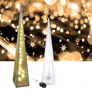 Świąteczna Choinka Lampa LED Gwiazdki obrotowe 60 cm