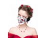 Świąteczna maska / maseczka na twarz dla dzieci z nausznikami – bałwan