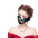 Świąteczna maska / maseczka na twarz z nausznikami - renifer