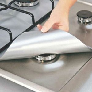 Teflon mat for gas stove Silver 27*27cm - 4cm
