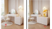 Toaletka kosmetyczna Premium/ Komplet mebli blat 100 cm - kolor biały