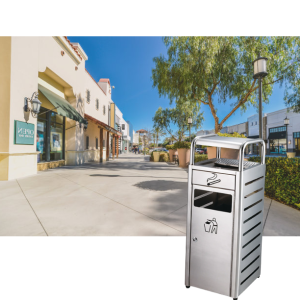 Trash can (GPX-59) - silver