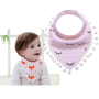 Triangle towel pure cotton baby bib - MQ0002