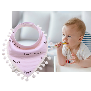 Triangle towel pure cotton baby bib - MQ0002