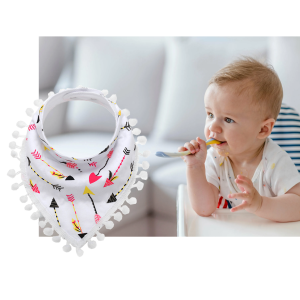 Triangle towel pure cotton baby bib - MQ0005