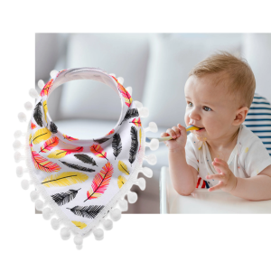 Triangle towel pure cotton baby bib - MQ0006