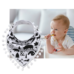 Triangle towel pure cotton baby bib - MQ0010