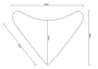 Triangle towel pure cotton baby bib - MQ0013