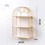 Wall decoration shelf, rack 45x28 Gold