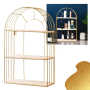 Wall decoration shelf, rack 45x28 Gold
