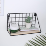 Wall decoration shelf wire 29,5x11,5 - black