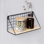 Wall decoration shelf wire 29,5x11,5 - black