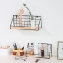 Wall decoration shelf wire bar 34cm - black