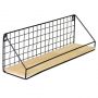 Wall decoration shelf wire bar 34cm - black