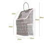 Wall Hanging Bag - Gray Grid