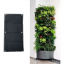 Wall-mounted 4 port planting bag - black size:S