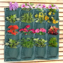 Wall-mounted planting bag flower pot seed storage bag - 16 ports