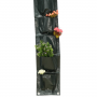 Wall-mounted planting bag flower pot seed storage bag - 8 ports single column