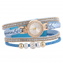 Watch and bracelets set (Blue Color)