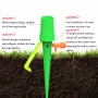 Watering device with switch control valve (5pcs) - 3x green / 2x orange
