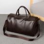 Waterproof PU lether handbag travelling bag- Brown
