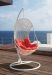 Wicker rattan swing chair with white stand (Orange cushion)